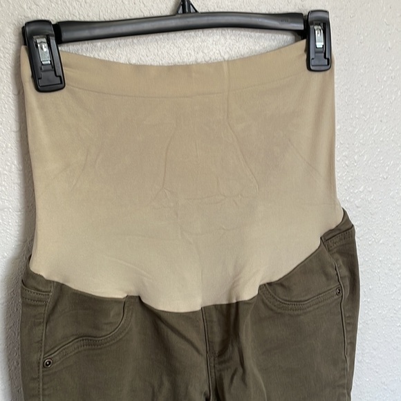 a:glow Maternity Jeggings Khaki Color Size 6 - Picture 2 of 13